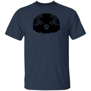 Black Distressed Emblem T-Shirt for Kids (Snow Owl/Valor)