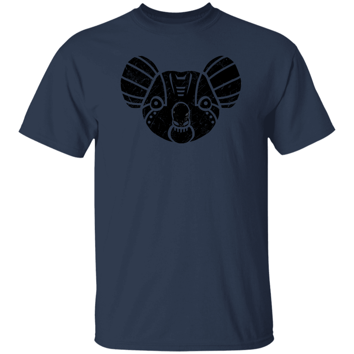 Black Distressed Emblem T-Shirt for Kids (Koala/Everest)