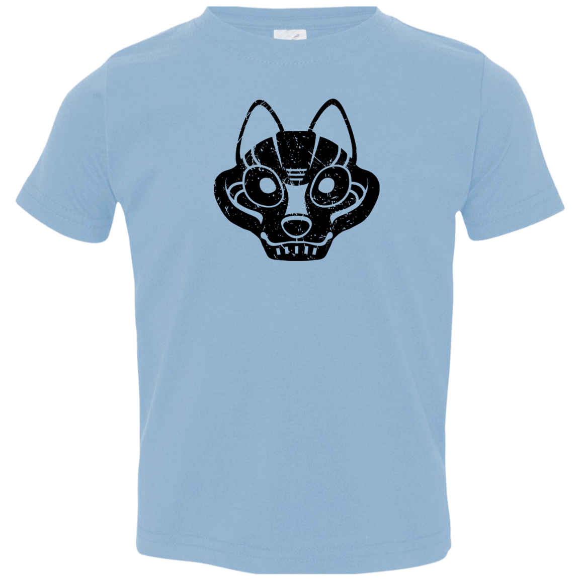 Black Distressed Emblem T-Shirt for Toddlers (Wolf Squad) - Dark Corps