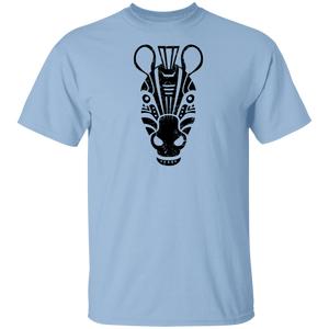 Black Distressed Emblem T-Shirt for Kids (Zebra/Stripe)