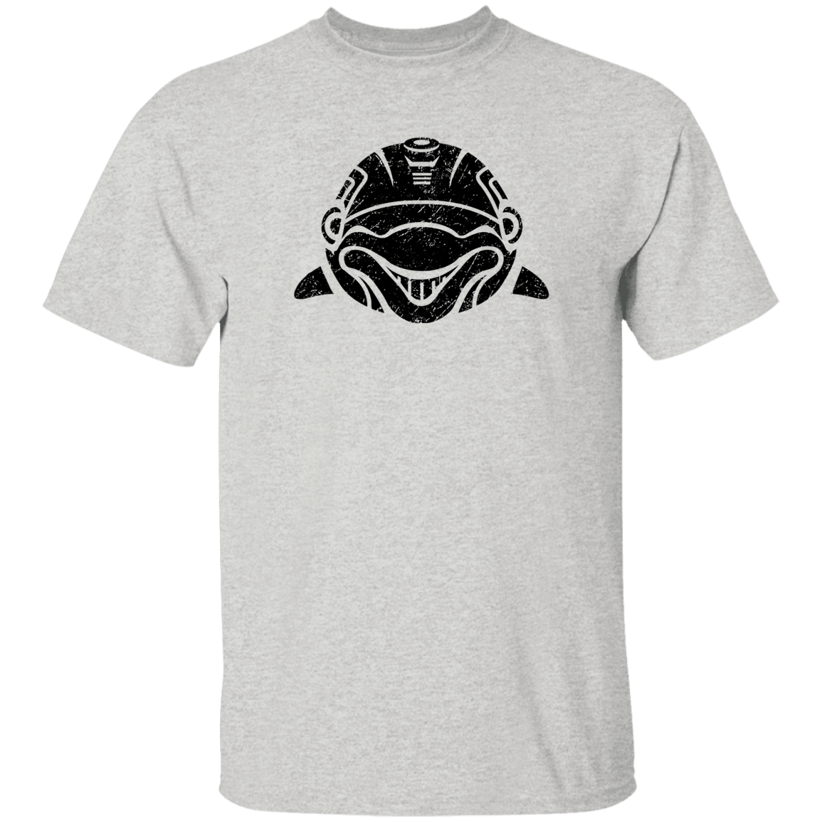 Black Distressed Emblem T-Shirt for Kids (Dolphin/Clicker)