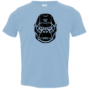Black Distressed Emblem T-Shirt for Toddlers (Gorilla/Knuckles)