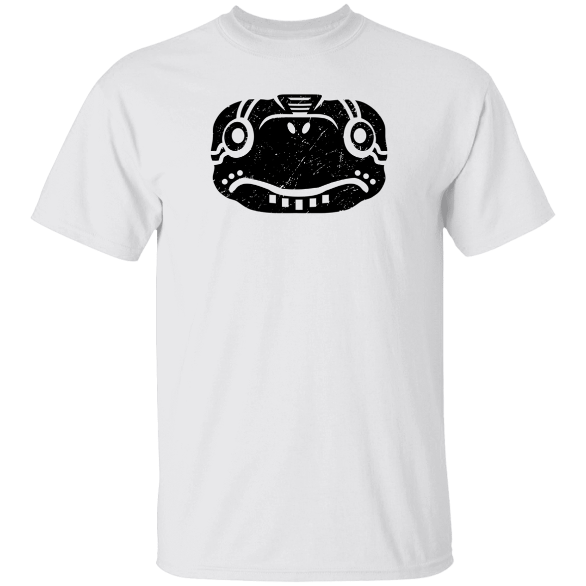 Black Distressed Emblem T-Shirt for Kids (Turtle/Pearl)