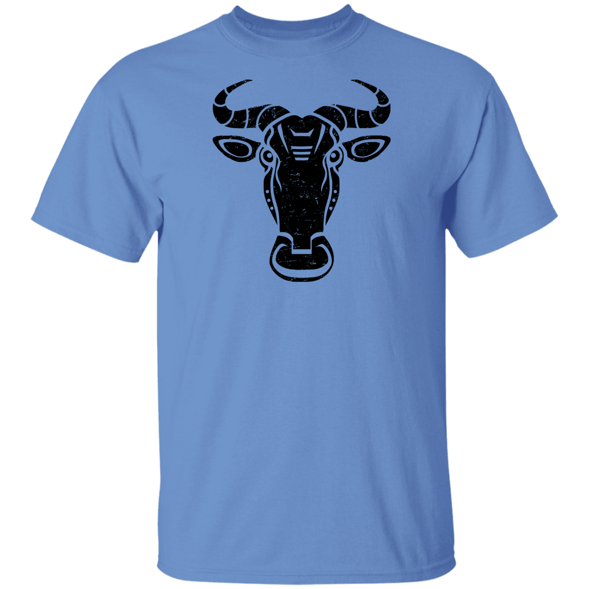 Black Distressed Emblem T-Shirt for Kids (Wildebeest/Brute)
