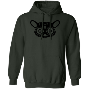 Black Distressed Emblem Hoodies for Adults (Bush Baby/Splicer)