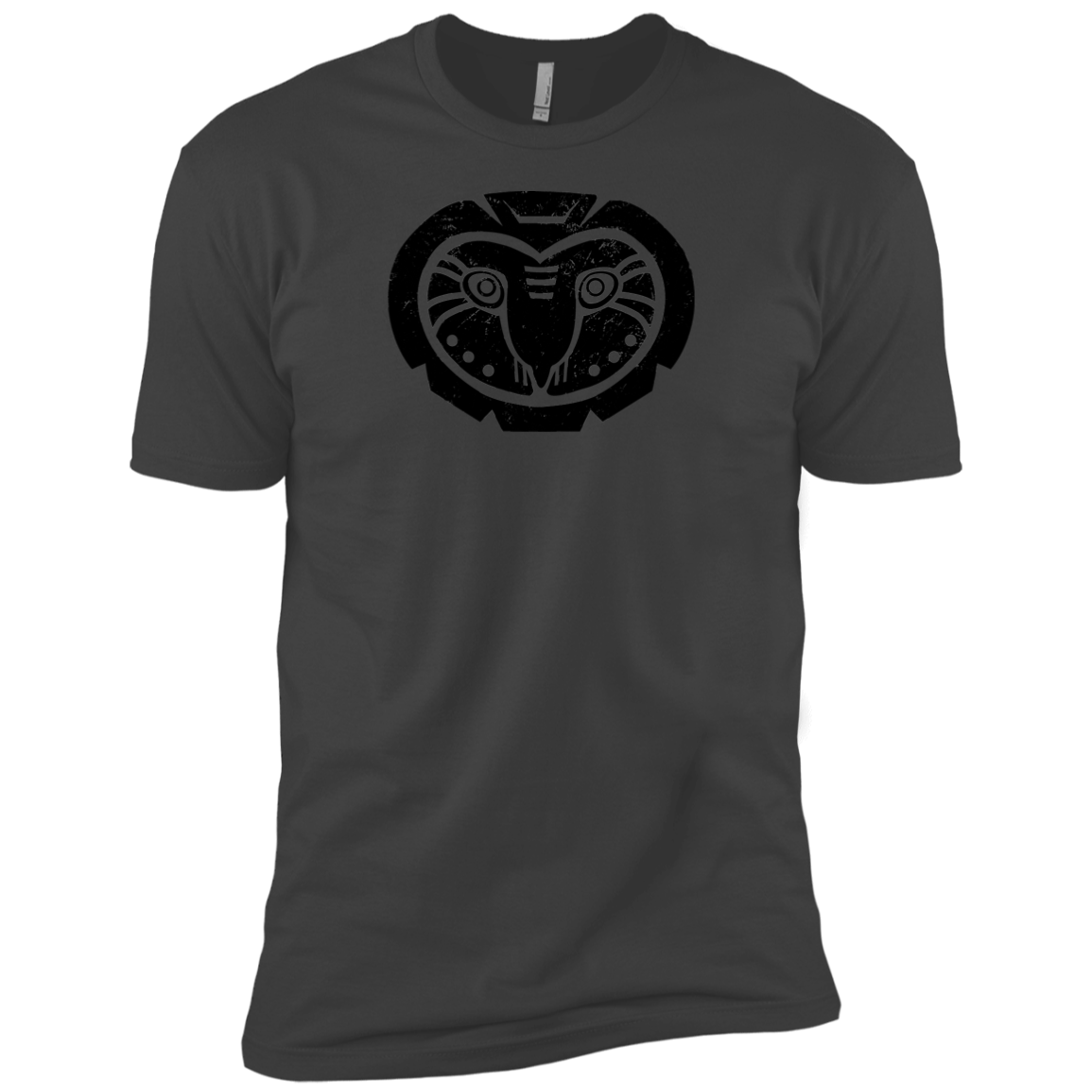 Black Distressed Emblem (Barn Owl/Grim) - Dark Corps