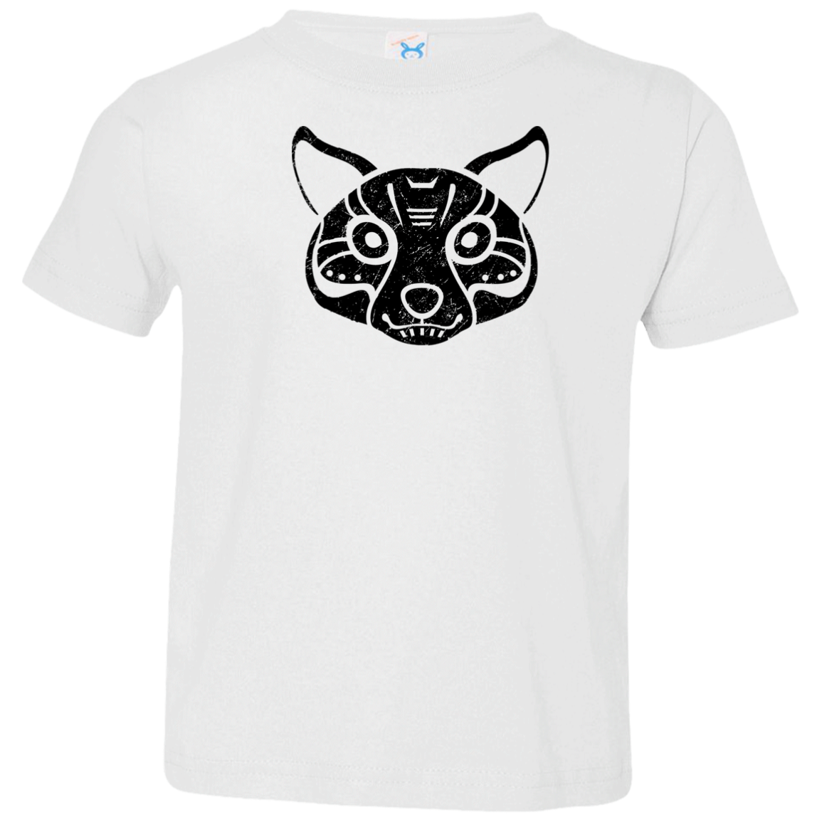 Black Distressed Emblem T-Shirt for Toddlers (Coyote/Coy)