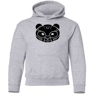 Black Distressed Emblem Hoodies for Kids (Bear/Bear Company)