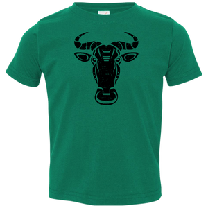 Black Distressed Emblem T-Shirt for Toddlers (Wildebeest/Brute)