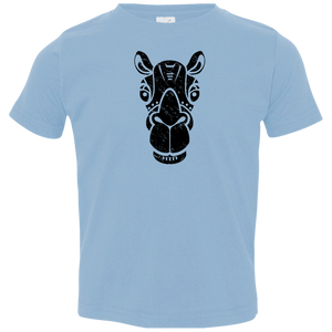 Black Distressed Emblem T-Shirt for Toddlers (Camel/Bob)