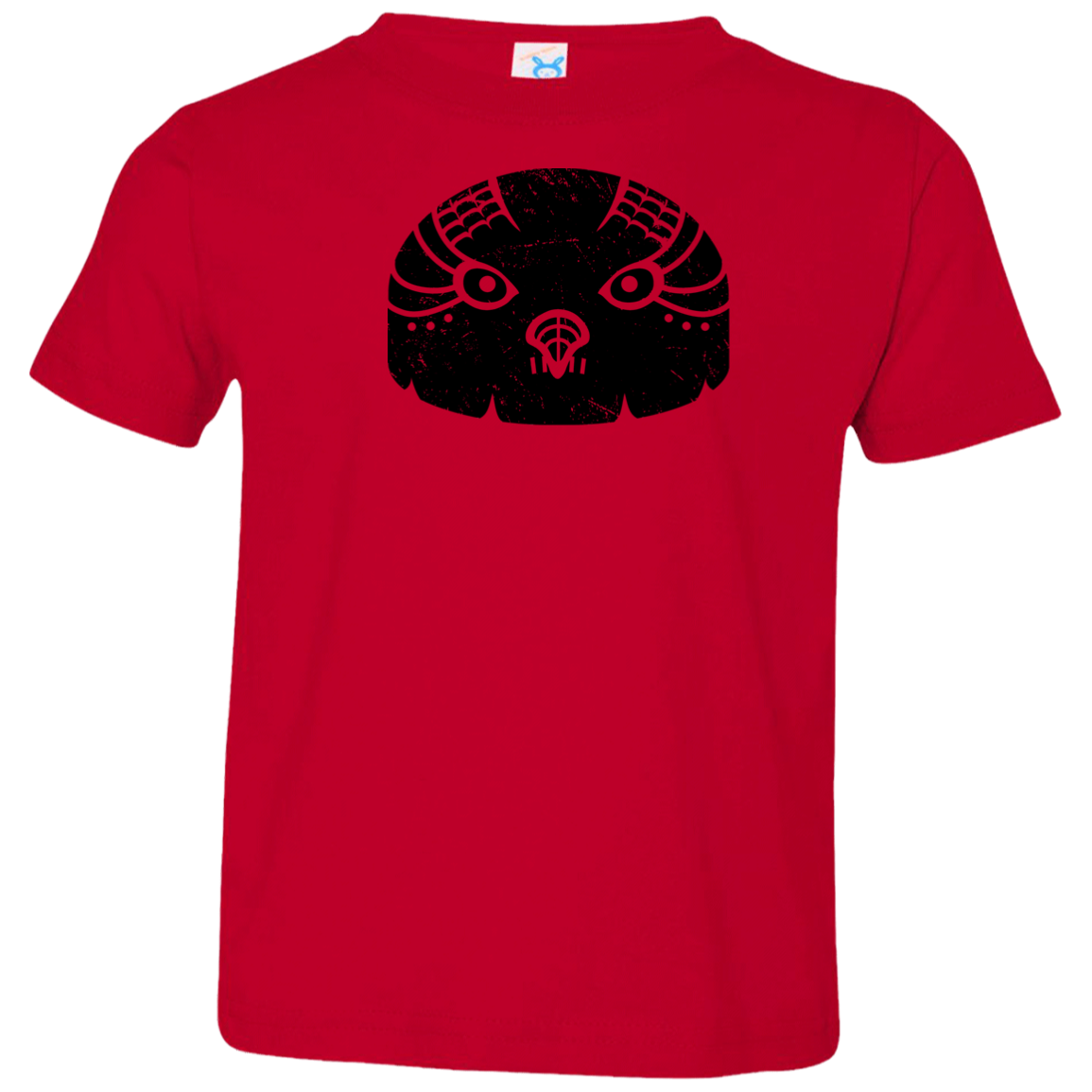 Black Distressed Emblem T-Shirt for Toddlers (Snow Owl/Valor)