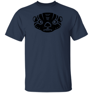 Black Distressed Emblem T-Shirt for Kids (Otter/Boxer)