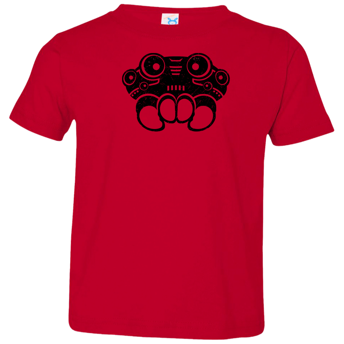 Black Distressed Emblem T-Shirt for Toddlers (Spider/Webber)
