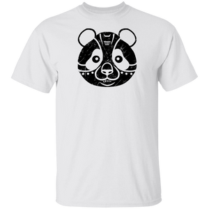 Black Distressed Emblem T-Shirt for Kids (Panda/Fuji)