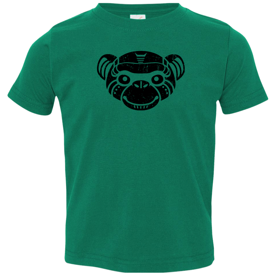 Black Distressed Emblem T-Shirt for Toddlers (Monkey/Fix) - Dark Corps