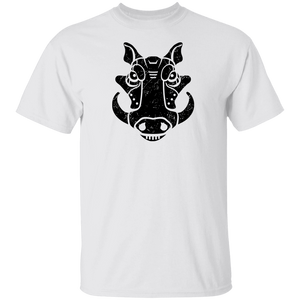 Black Distressed Emblem T-Shirt for Kids (Warthog/Bumper)