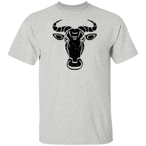 Black Distressed Emblem T-Shirt for Kids (Wildebeest/Brute)