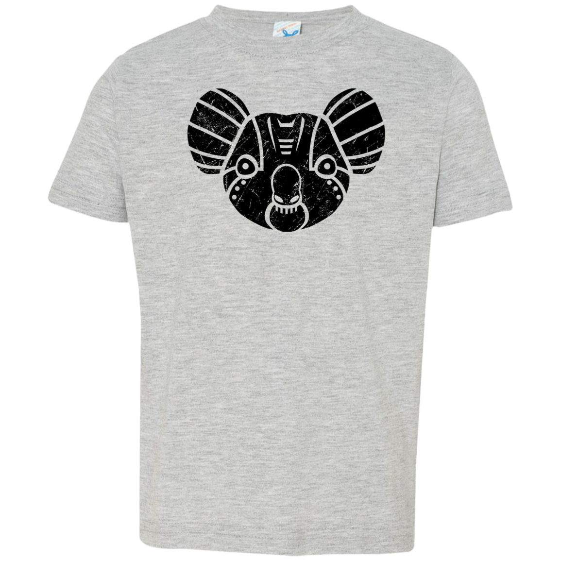 Black Distressed Emblem T-Shirt for Toddlers (Koala/Everest)