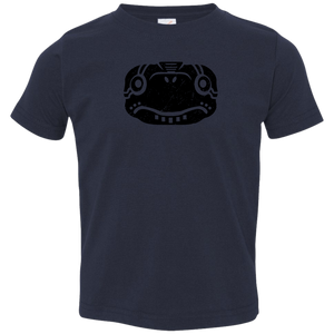 Black Distressed Emblem T-Shirts for Toddlers (Turtle/Pearl) - Dark Corps