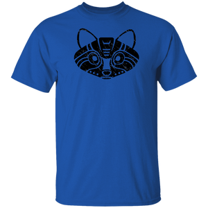 Black Distressed Emblem T-Shirt for Kids (Raccoon/Pilfer)