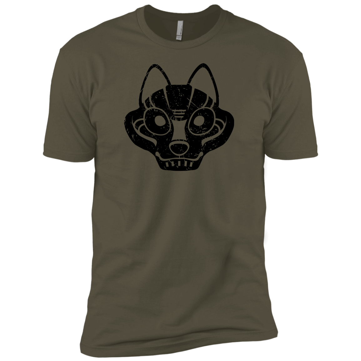 Black Distressed Emblem (Wolf) - Dark Corps