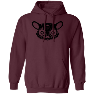 Black Distressed Emblem Hoodies for Adults (Bush Baby/Splicer)