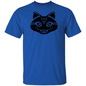 Black Distressed Emblem T-Shirt for Kids (Snow Fox/Snowp)