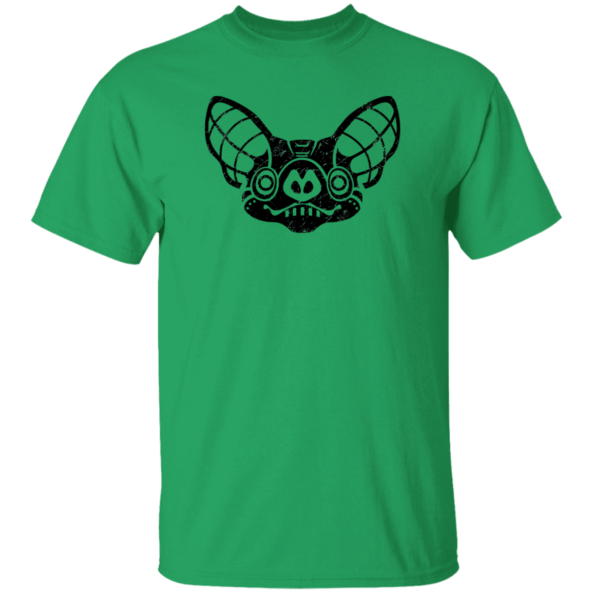 Black Distressed Emblem T-Shirt for Kids (Bat/Radar)