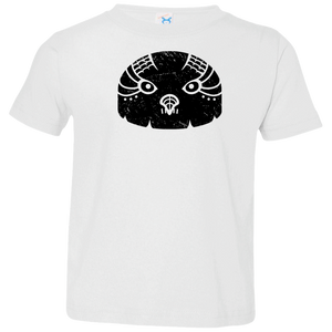 Black Distressed Emblem T-Shirt for Toddlers (Snow Owl/Valor)