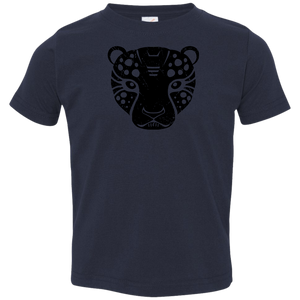 Black Distressed Emblem T-Shirt for Toddlers (Cheetah/Poise)