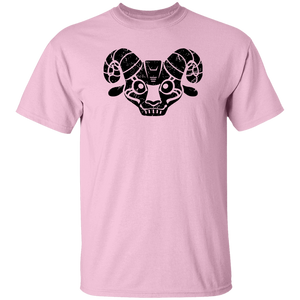 Black Distressed Emblem T-Shirt for Kids (Goat/BILLIE)
