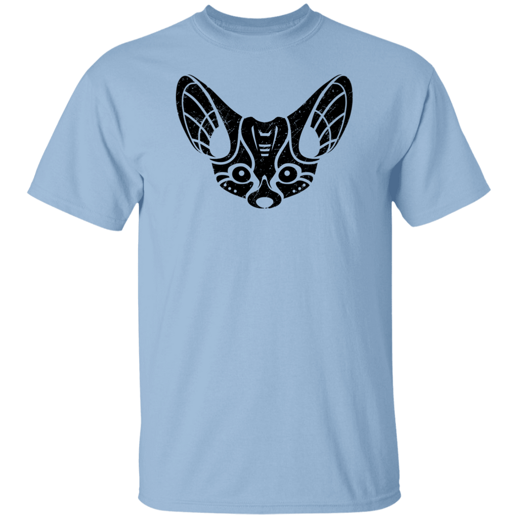 Black Distressed Emblem T-Shirt for Kids (Fennec Fox/Fen)