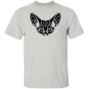 Black Distressed Emblem T-Shirt for Kids (Fennec Fox/Fen)