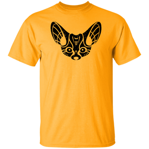 Black Distressed Emblem T-Shirt for Kids (Fennec Fox/Fen)