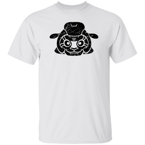 Black Distressed Emblem T-Shirt for Kids (Sheep/Split)